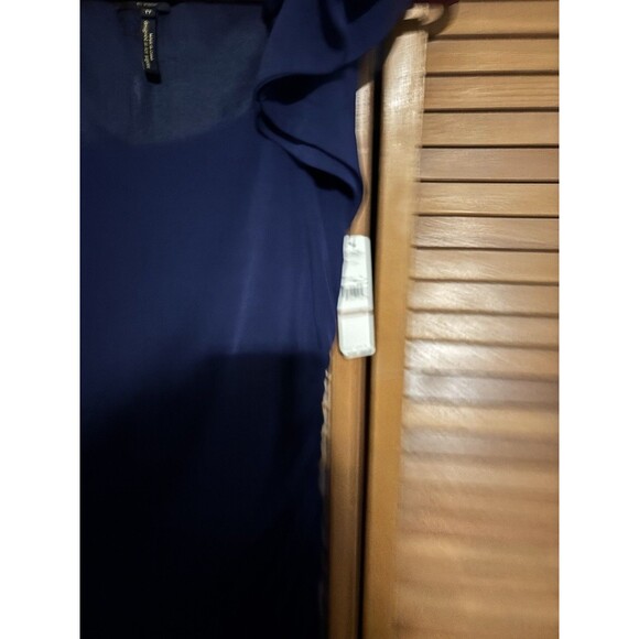 LAUNDRY BY SHELLI SEGAL Vintage 1990's   Navy Blue  Gown SIze 12 Nwt - Picture 5 of 8